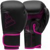 Boxerské rukavice Adidas Hybrid 80 - čierno-ružové