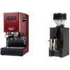 Gaggia New Classic E24, red + Eureka Mignon Zero, BL black