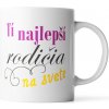 Sablio Hrnek Ti nejlepší rodiče na světě - 200 ml - espresso
