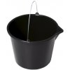 Vedro PVC 20 l stavebné čierne s výlevkou