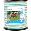 Páska na elektrický ohradník 12,5 mm, bielo-zelená, 200 m, 0,5 Ω/m