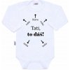 New Baby Body s potlačou Tati to dáš!