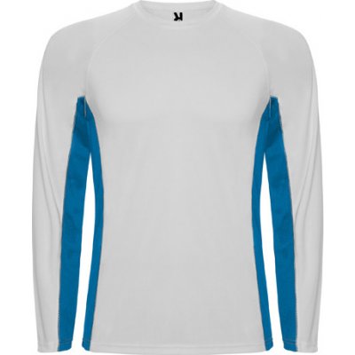 Roly pánske športové tričko Shanghai L/S white royal blue