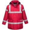 PORTWEST BIZFLAME S785 / Nehorľavá reflexná bunda, antistatická a nepremokavá - červená L