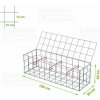 Gabiónový kôš 100 x 30 x 30 cm oko 10 x 10 cm, s vrchnou sieťou
