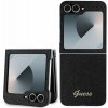 Guess PC/TPU Glitter Flakes Metal Logo Samsung Galaxy Z Flip 6 Black GUHCZF6HGGSHK