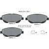 Sada brzdových platničiek kotúčovej brzdy TEXTAR 2500601