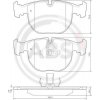 Sada brzdových platničiek kotúčovej brzdy A.B.S. 36961