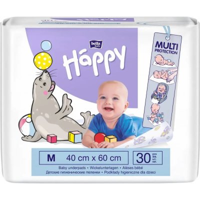 Bella Happy detské hygienické podložky 40x60 cm - 30 ks