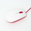 Raspberry Pi myš, červeno/biela