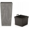 Kvetináč plast sivý Prosperplast 45 cm x 23,5 x 45 cm