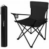 Skladacia rybárska stolička Trizand s poťahom, čierna Trizand