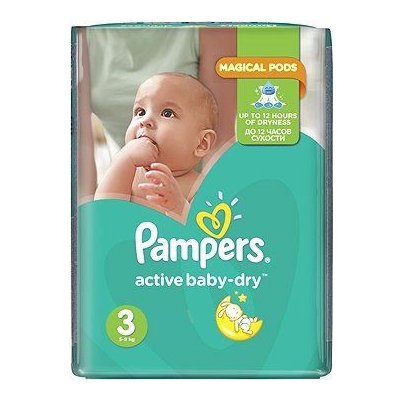 pampers baby dry 3 cena