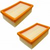 2 ks Náhradný plochý filter HEPA pre vysávače Karcher MV 4, MV 5, MV 6, WD 4, WD 5, WD 6