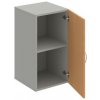 Hobis Policová skriňa Drive, 40x74x42 cm, buk/sivá