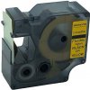 Kompatibilná páska s Dymo 1734525, 24mm x 3,5m čierny tisk / žltý podklad, nylonová flexi