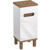 Strama Ovo skrinka 35.2x30.1x82.4 cm bočné stojace biela-dub 12.300.00