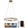 NEDES LED Stmievateľný luster na lanku LED/40W/230V 3000-6500K zlatá + diaľkové ovládanie ND3538 + záruka 3 roky zadarmo + záruka 3 roky zadarmo