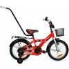 DETSKÝ BICYKEL 16 PALCOV PRE CHLAPCA S KOŠÍKOM A VODIČKOU +