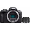 Canon EOS R100 + RF-S 18-45mm F4.5-6.3 IS STM Kit - 24,1 MP - 6000 x 4000 Pixel - CMOS - 4K Ultra HD - 309 g - Čierna