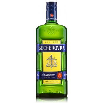 Becherovka 38% 1 l (čistá fľaša)