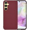 Techsuit Carbonite FiberShell kryt na Samsung Galaxy A35 5G – červený