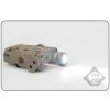 FMA FMA AN/PEQ15 LA-5 upgrade verzia (LED svietidlo, červený / IR laser) - Piesková