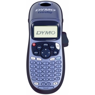 DYMO LetraTag LT-100H - tlačiareň štítkov (priama termálna, 180 x 180 dpi, 12 mm/s, čierna, modrá, LCD, ABC)