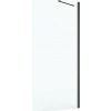 Roca Capital stena sprchovacieho kúta 70 cm čierna matný/sklo priehľadné AM4407016M