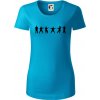 Karate postavy - Dámske tričko z organickej bavlny Origin (GOTS) - XL ( Svetlý tyrkys )