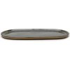 Oválna servírovacia misa Surface 35,5 cm, čierno-sivá