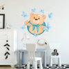 INSPIO Nálepka Nálepky na stenu - Maco 86x80 zvieratá, motýle, medvede a sovy plnofarebný motív