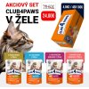 Club 4 Paws Premium Akciovy SET #2 pre mačky 4 prichute v žele 48x100g (0558**) + Darček