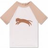 Swim Essentials Kúpacie tričko s UPF 50+ Brown Leopard