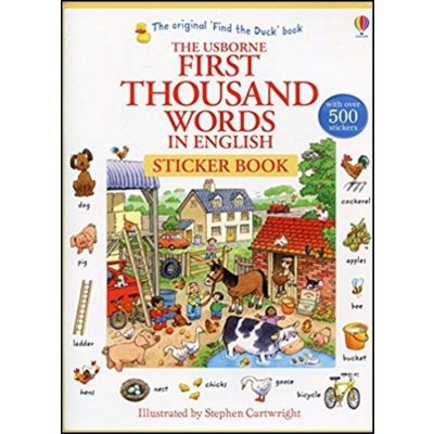 First Thousand Words in English Sticker Book - Amery Heather