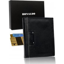 Ronaldo Pánska kožená peňaženka Strutkok čierna