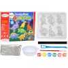 LEAN TOYS DIY Kreatívna sadrová sada – Magnetky dinosaurov