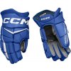 Hokejové rukavice CCM JetSpeed FT880 Royal/White Junior 10 palcov
