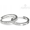 ADANITO BRN0698S - Zlaté náušnice krúžky so zirkónmi 20 mm 2.80 g