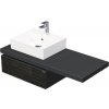 Skrinka do kúpeľne s umývadlom Intedoor DESK 3D hnedá 120,5 x 44,4 x 50,2 cm DE 54 3D 120 L STORM 1Z LR29