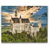 Vymalujsisam.sk Diamantovanie podľa čísiel - Zámok Neuschwanstein Veľkosť: 30x40cm, Rám: Na plastovej doske, Diamanty: Hranaté
