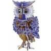 Woodcraft Drevené 3D puzzle Sova farebná