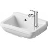 Duravit Starck 3 - Umývadielko, 40x26 cm, s prepadom, s otvorom na batériu vpravo, biela 0751400000