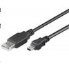 PremiumCord Kabel USB 2.0, A-B mini, 5pinů, 2m