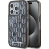 Karl Lagerfeld Liquid Glitter Monogram Gradient zadný kryt pre iPhone 15 Pro Black