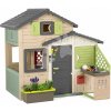 Domček Priateľov s kuchynkou Friends House Evo Playhouse Life Smoby v prírodných farbách rozšíriteľný