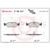 BREMBO Sada brzdových platničiek kotúčovej brzdy P59017