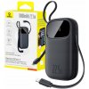 Powerbanka Baseus 10000 mAh 22.5 W s displejom a káblami USB-C + Lightning