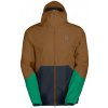 SCOTT vodeodolná bunda - EXPLORAIR LIGHT DRYO 2.5L - hnedá/modrá/zelená M