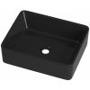 Umývadlo na dosku obdĺžnikové Granitan VEGA 370 cm čierne